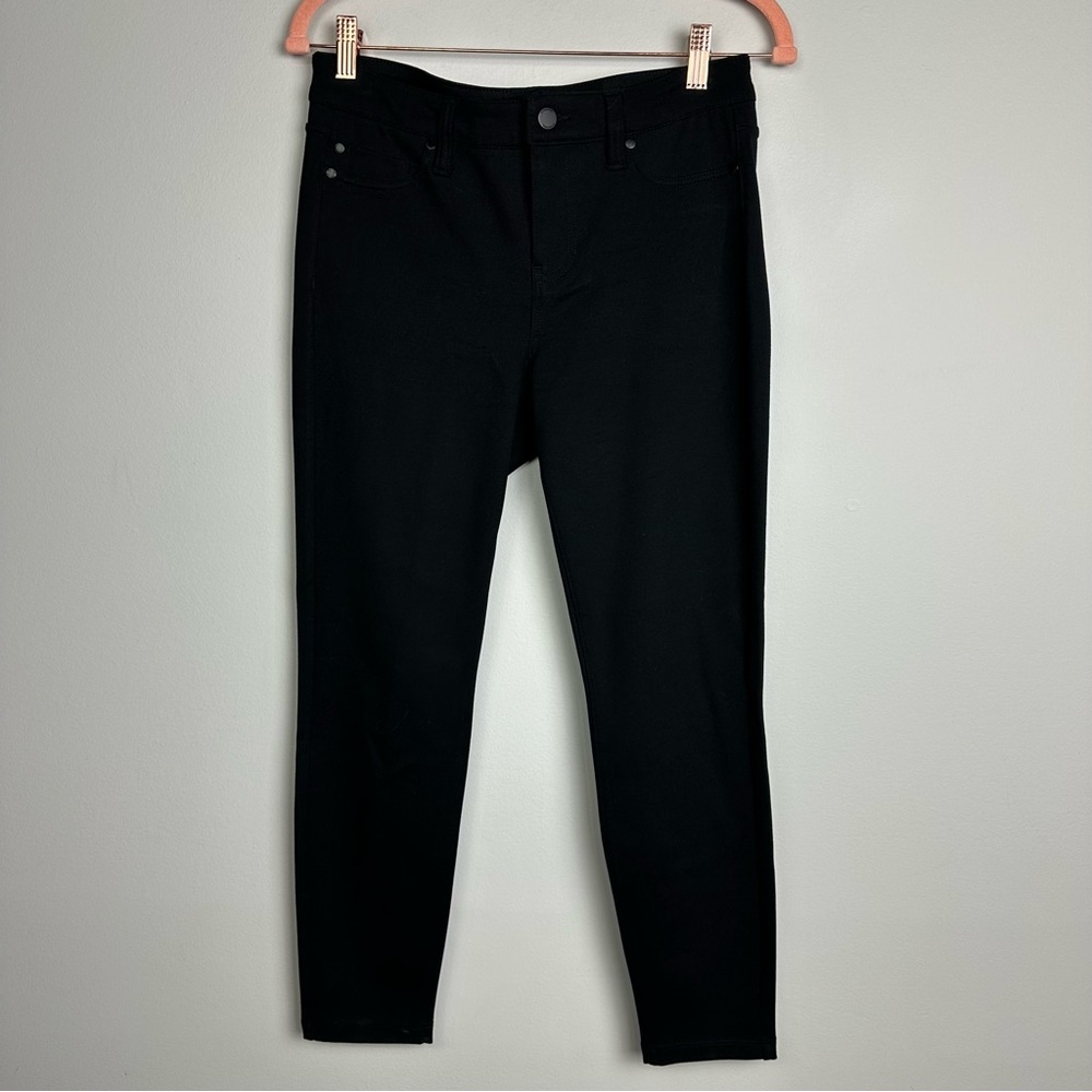 Liverpool LA Black Cavern Club Soft Versatile Skinny Pants Size 6/28 Petite